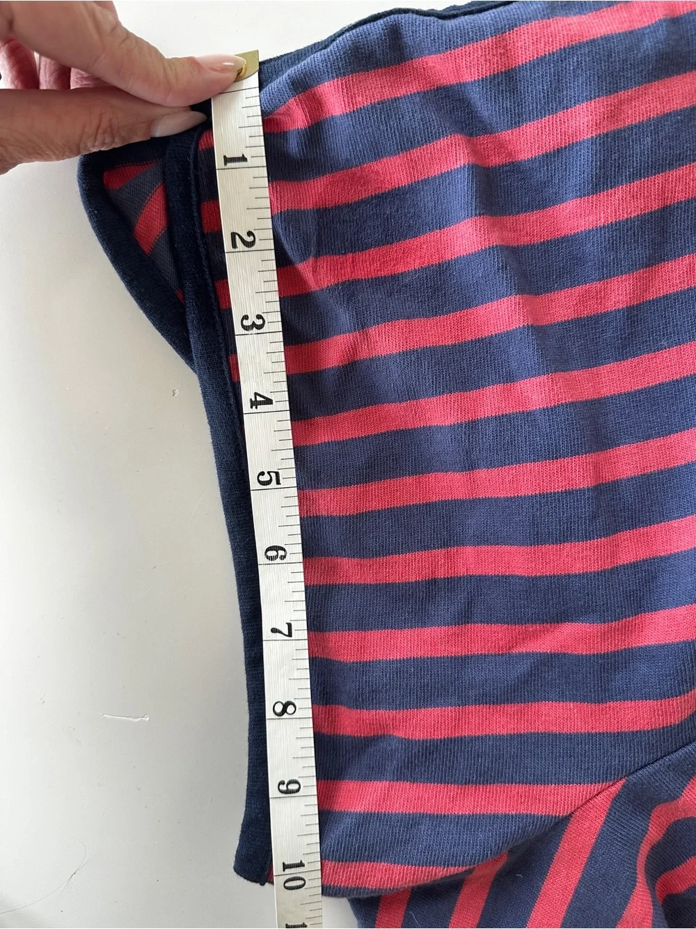 Striped Navy+ Pink vintage style track shorts j.crew